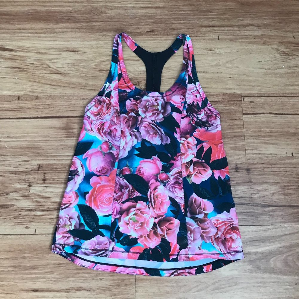 Lululemon Floral tanktop / running top